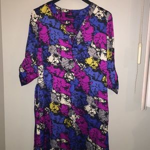 STUNNING COLORFUL DRESS W/ MATCHING BELT